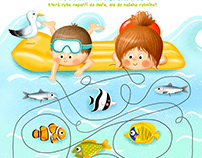 Children and sea (Worksheets)
