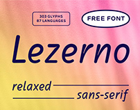 Lezerno - Free Relaxed Sans Serif Font
