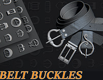50 belt buckles on Artstation store