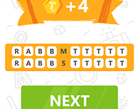 UI design for Trivia mobile game