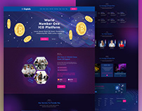 Cryptofy- ICO Landing Page Template Design By Figma