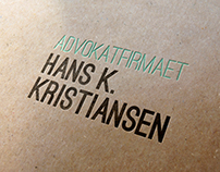 visuel identitet for Advokatfirmaet Hans K. Kristiansen