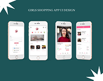 girls shopping app ui design