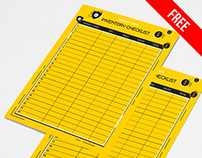 Yellow Inventory Checklist - free Google Docs Template
