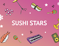 Sushi stars. Yakitoriya New year delivery package