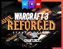 Animated Warcraft 3 Reforged Twitch Stream Design Pack