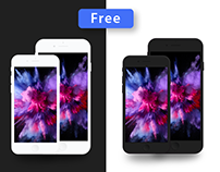 Free Iphone 8/8+ Clay PSD Mockup