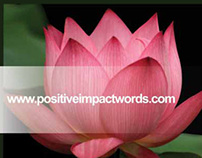 Positive Impact Words Exhibition Banner