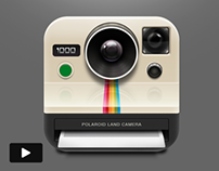 Watch A Polaroid App Icon Process Video