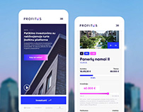Investment platform UX/UI design for Profitus