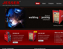 Website design for a welding equipment sales firm.