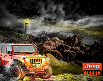 Jeep car - Advertising Poster