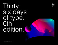 36 days of type. 6th edition. two_xnineteen.