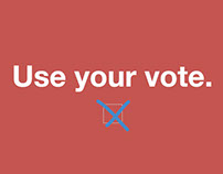 'Use Your Vote' - Youth Voting Poster Campaign
