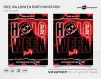 Free Halloween Party Invitation Template