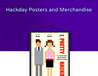 Hackday posters and merchandise