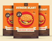 FREE Burger and Fast Food Flyer Template