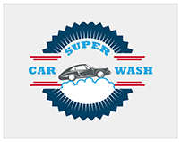 Logo Design | Super Car Wash | Vintage