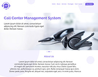 Call Center Management System Landing Page