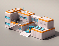 Isometric 3D Houses and Buildings