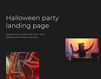 Halloween party landing page