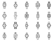 Hand Watch Icons