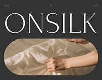 Onsilk textile store website design