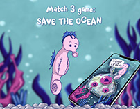 Match 3 game Save the ocean