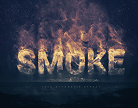 Smoke Logo Text Effect for Adobe Photoshop