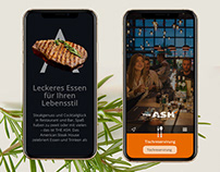 ASH Steak house redesign ui/ux