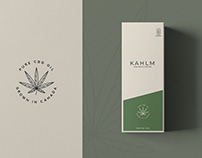 Kahlm CBD Oil Packaging Design