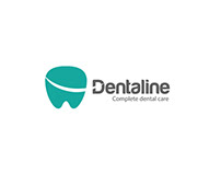 Dentaline logo and identity