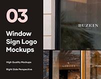 3 Free Window Logo Mockups