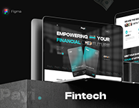 Financial landing page UI Design | Fintech Website