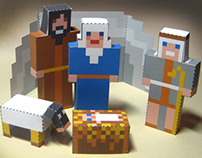 Build your own paper nativity