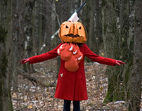The Halloween story about Cardboard Pumpkin