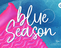 Blue Season Brush Font