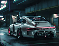 Cyberpunk Porsche