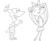 Phineas & Ferb Character Art