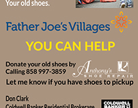 Help poors by giving old shoes flyer