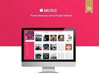 Apple iTunes Redesign Using Google Material