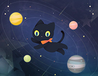 Space  CAT - Adobe Illustrator on the iPad