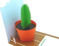 3D Pop-up Cactus