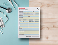 Free Doctor’s Medical Prescription Pad Design Template