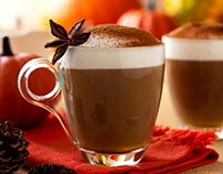 Autumn pumpkin latte