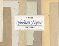 10 Free Vintage Paper Textures