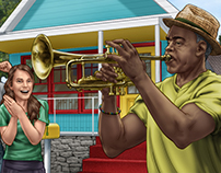 Jazz Street Party Storyboard Sample