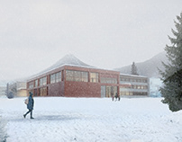 School in Davos . Switzerland. For Kloiber Architects