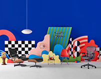 Herman Miller x Wade and Leta Holiday campaign 2019