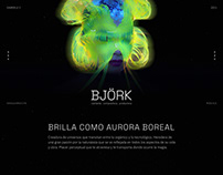 Björk One Page // Diseño web